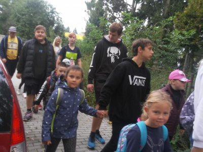 Na vycházce s deváťáky