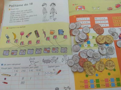 Hodina matematiky - počítáme s penězi