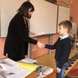 Rozdávání výpisu vysvědčení