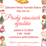 Pozvánka na prodej vánočních výrobků