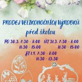 PRODEJ VELIKONOČNÍCH VÝROBKŮ
